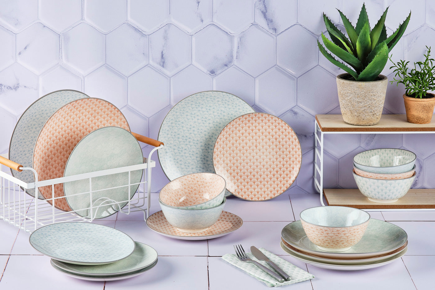 Service Les essentiels - 18 pièces - Pastel Björn - Mathon - 2