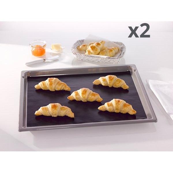 Lot de deux feuilles de cuisson anti-adhésive 40 cm NoStik - Mathon - 1