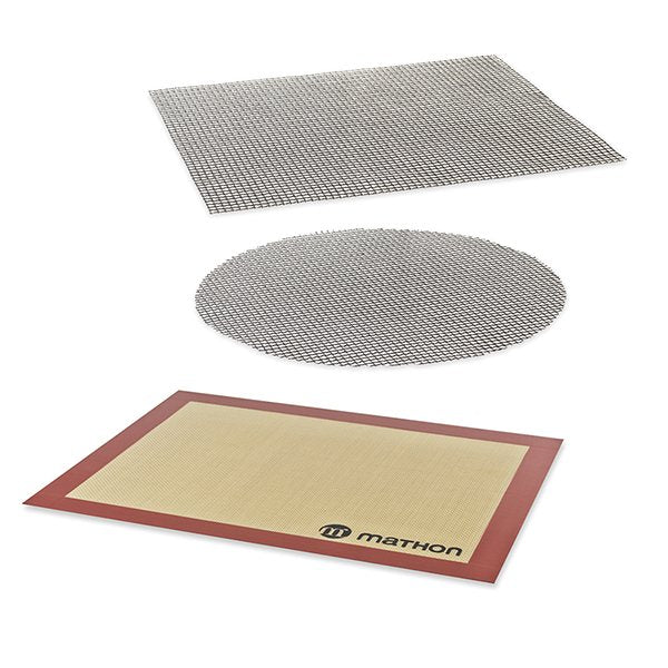 Lot 2 grilles de cuisson + tapis de cuisson en silicone Mathon - Mathon - 1