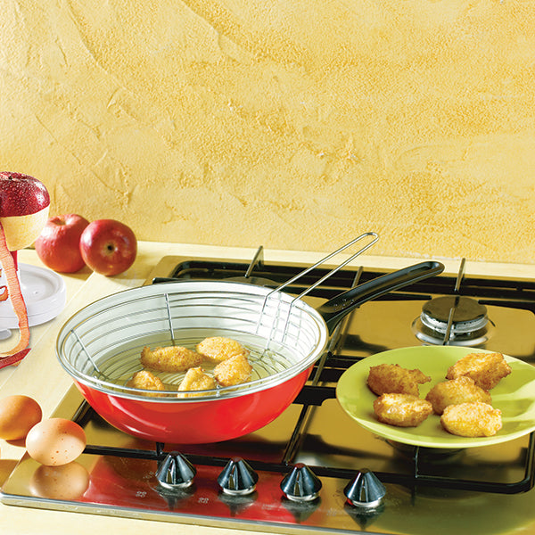 Lot poêle à friture + moules rosaces + saupoudreuse - Mathon - 2