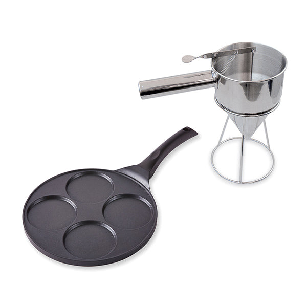 Lot poêle 4 pancakes et entonnoir à piston Mathon - Mathon - 1