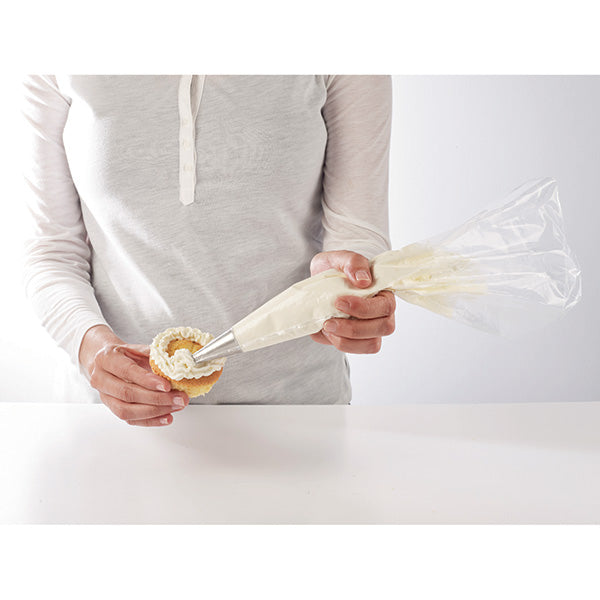 Lot 24 poches pâtissières jetables et 3 douilles inox Mathon - Mathon - 5