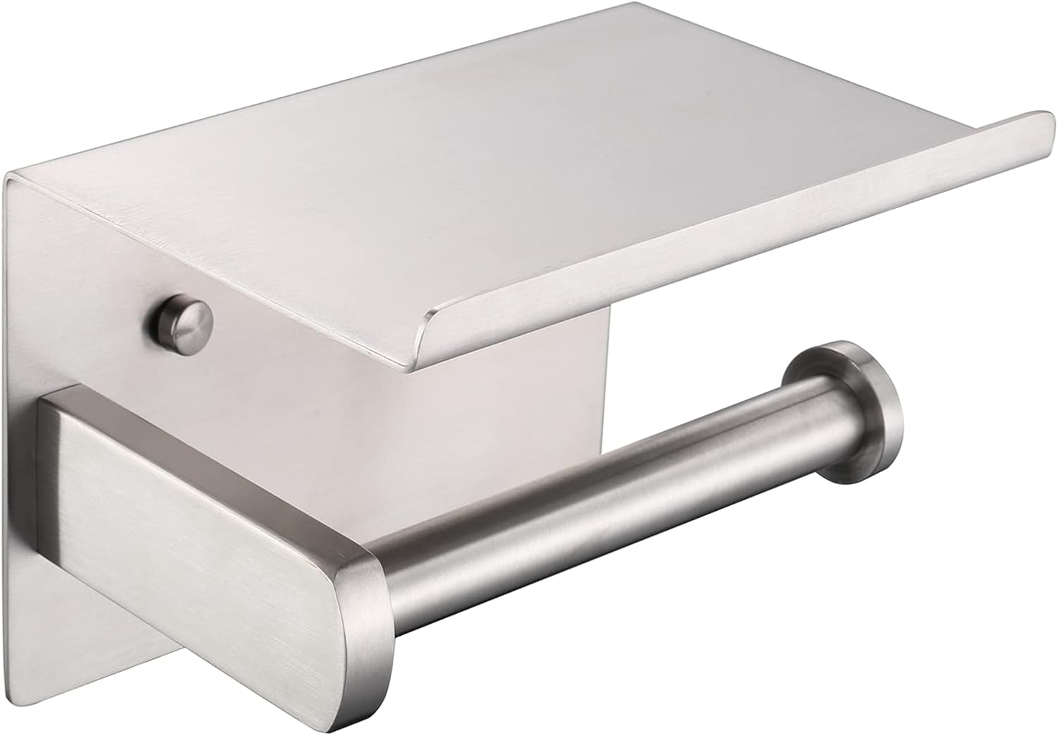 Porte-papier hygiénique mural en acier inoxydable brossé Vendos85 - Mathon