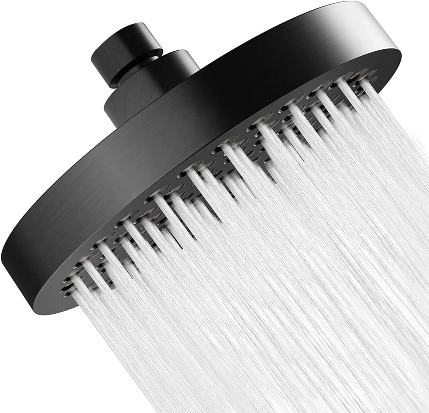 Pommeau de douche plafond 15 cm anti-calcaire noir Vendos85 - Mathon