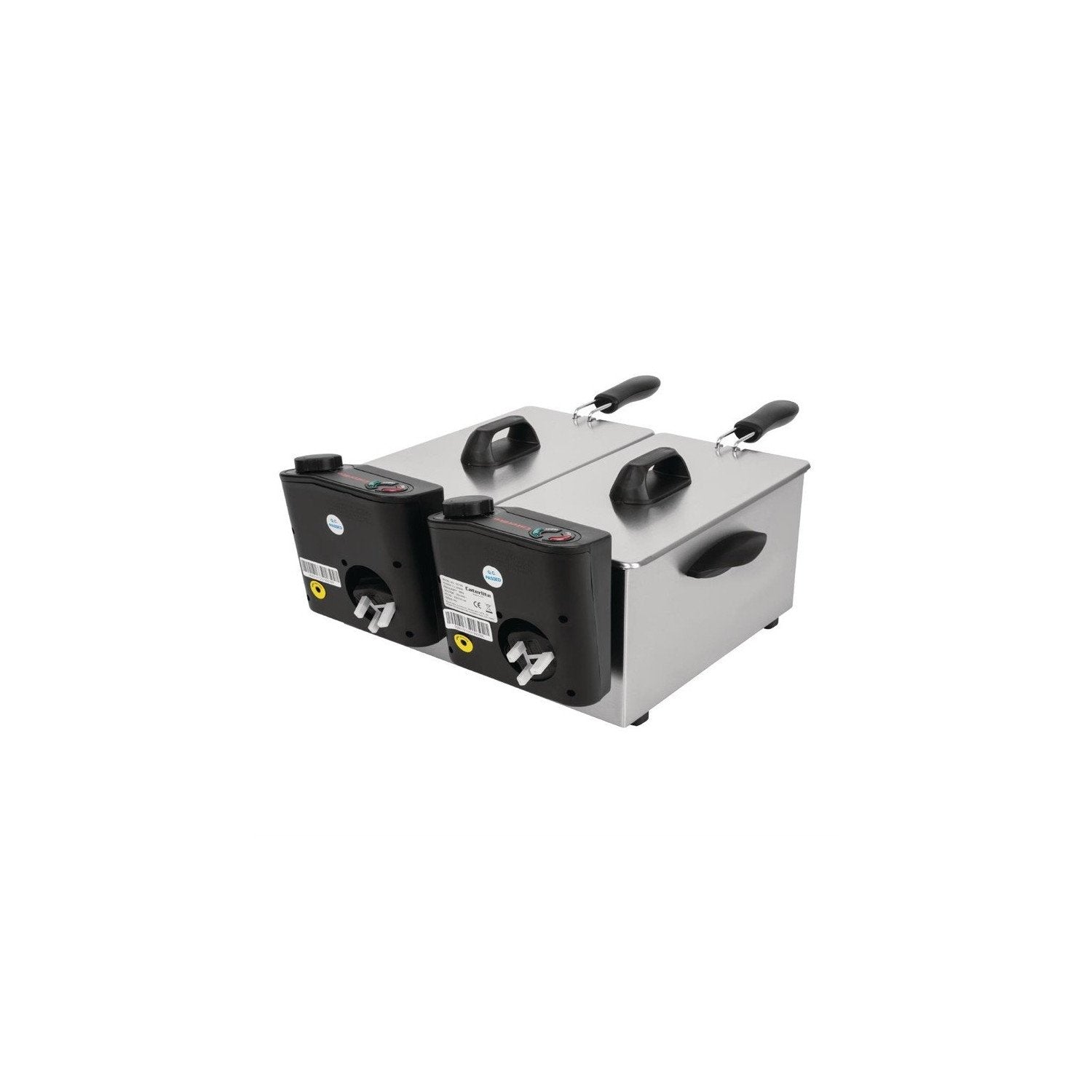 Friteuse professionnelle à poser double - 2 x 3,5 Litres - peu intensive - Caterlite - Mathon - 5