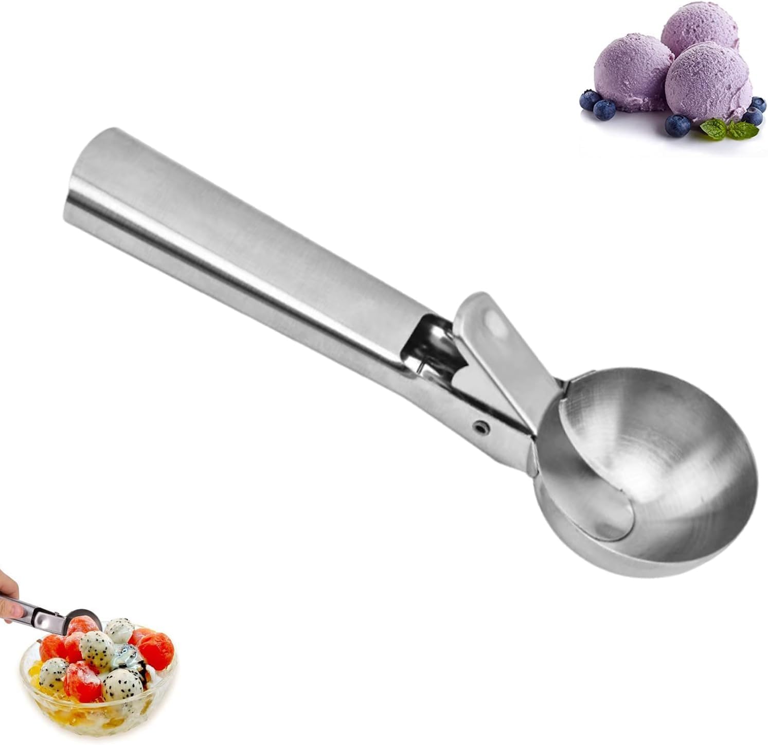 Cuillère à glace inox 18 cm avec éjecteur Vendos85 - Mathon