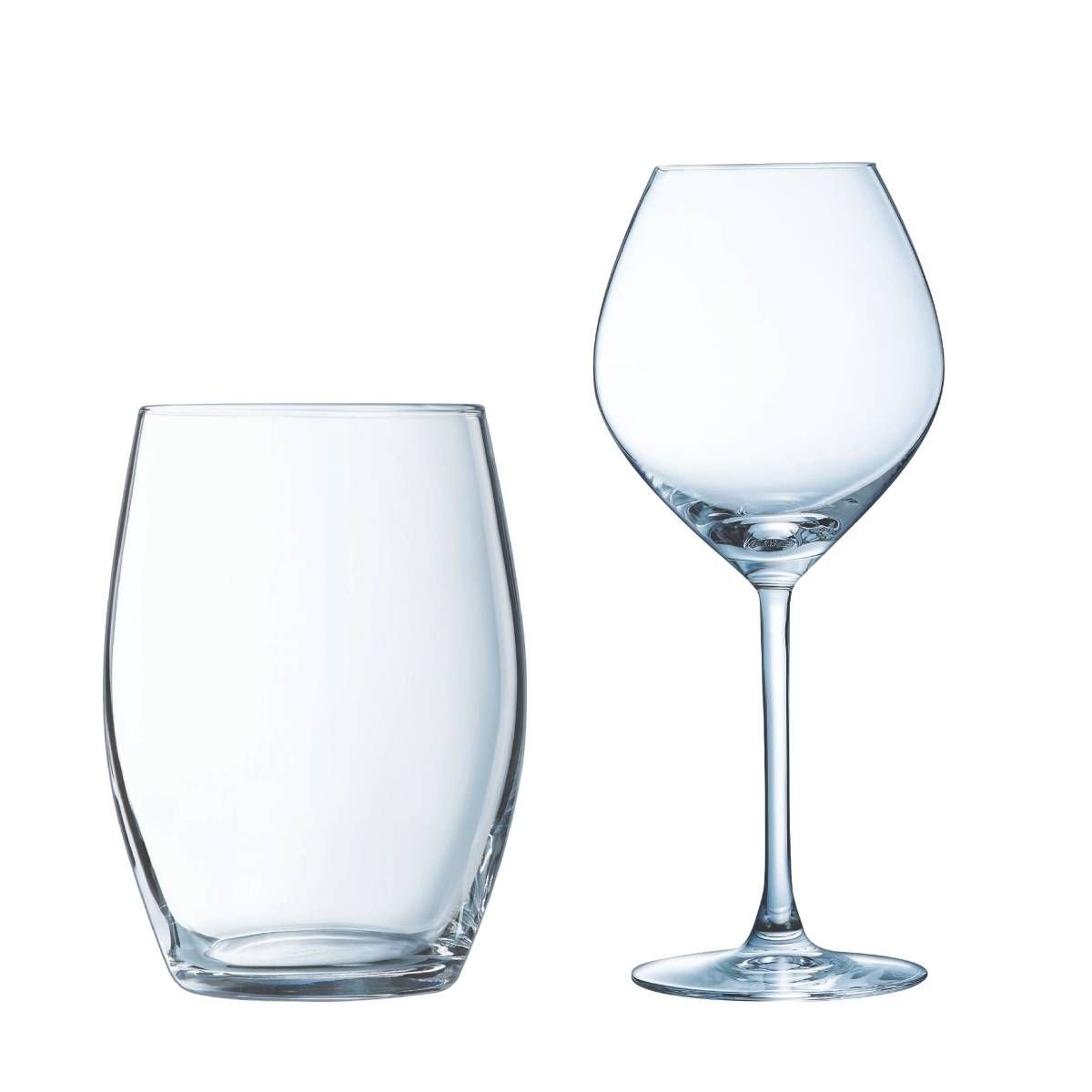 Ensemble 12 pièces - verres à pied 47 cl et verres à eau 37 cl Cheer Up - Chef&Sommelier Chef & Sommelier - Mathon - 1