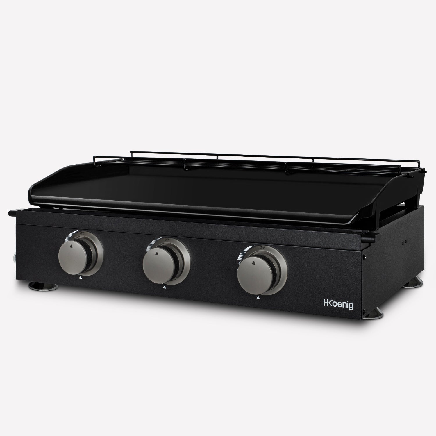 Plancha 3 brûleurs U noire fonte émaillée - PLX1032 H.Koenig - Mathon - 2