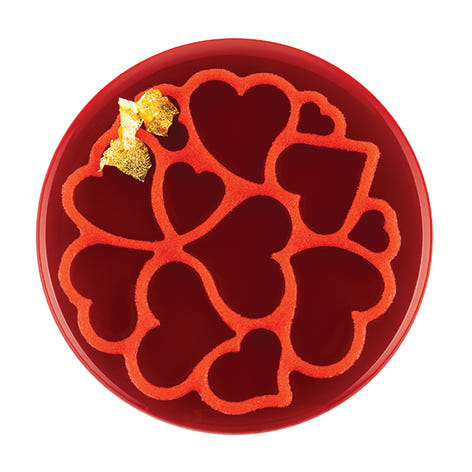 6 moules en silicone décor mini love 7 cm Silikomart - Mathon - 2