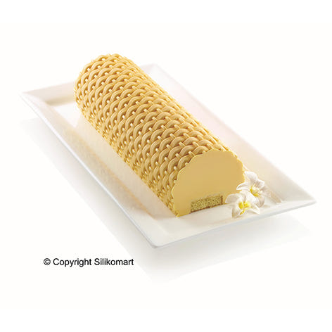 Tapis décors pour bûche silicone Tresse Magic Buche Silikomart - Mathon - 2