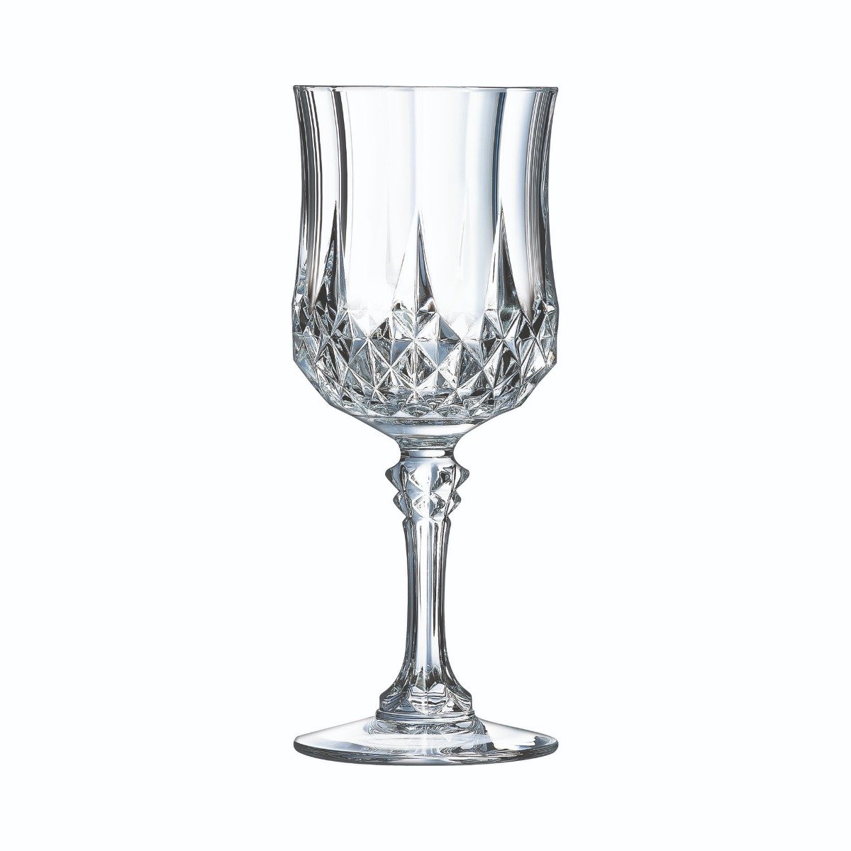 Ensemble 18 verres à pied et verres à eau Longchamp - Cristal d