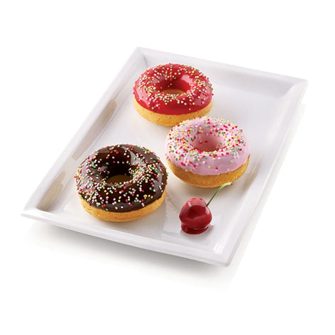 Moule 6 donuts silicone Platinium Silikomart - Mathon - 2