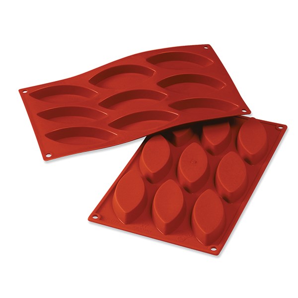 Moule 9 barquettes ou calissons silicone Silikomart - Mathon - 1
