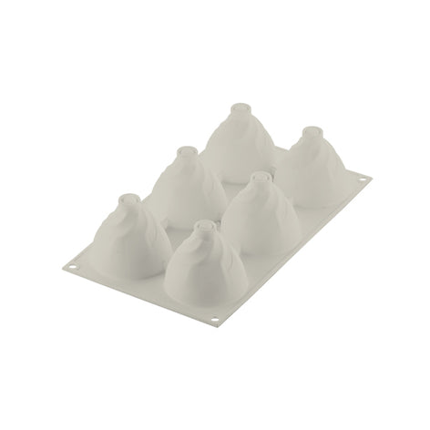 Plaque silicone 3D 6 empreintes Cream Silikomart - Mathon - 2