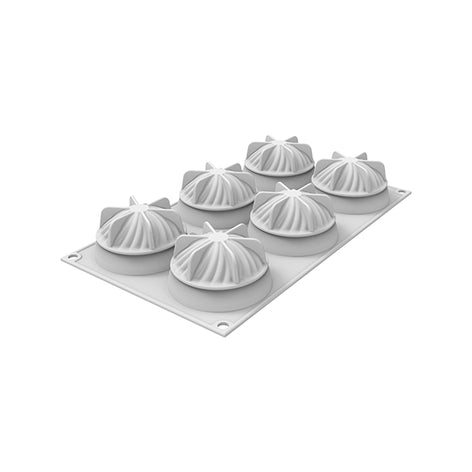 Moule en silicone pour 6 portions Mini Wave Silikomart - Mathon - 1