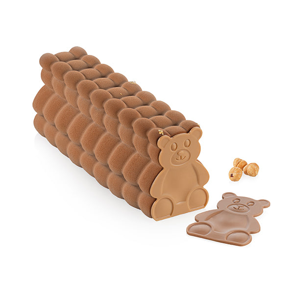 Moule à bûche Peluche avec moule déco Easy Choc 1,12 L Silikomart - Mathon - 1
