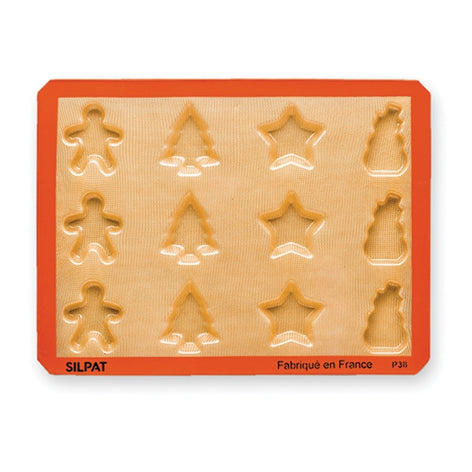 Plaque de 12 empreintes Noël Silpat - Mathon - 1