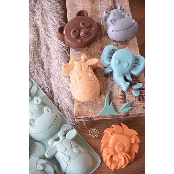 Moule en silicone Animaux de la jungle Scrapcooking - Mathon - 2