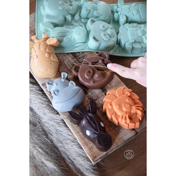 Moule en silicone Animaux de la jungle Scrapcooking - Mathon - 3