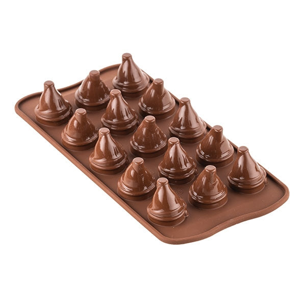 Moule 3D chocolat Mr and Mrs Brown en silicone Silikomart - Mathon - 1