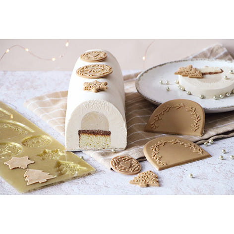 Moule silicone embouts de bûche  Scrapcooking - Mathon - 2