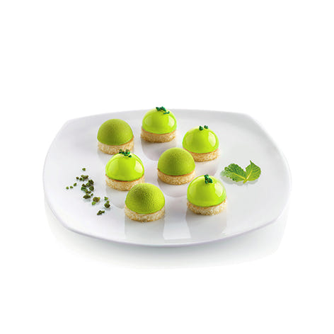 Plaque de 24 mini demi-sphères en silicone Silikomart - Mathon - 2