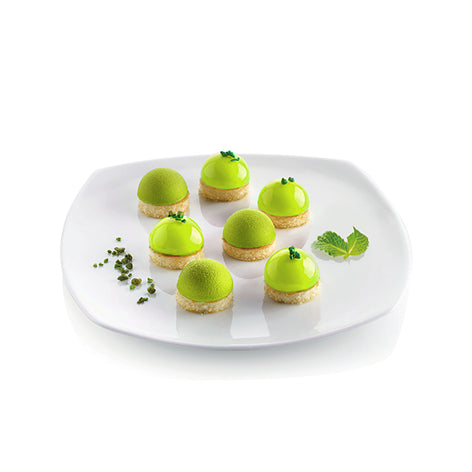 Plaque de 24 mini demi-sphères en silicone Silikomart - Mathon - 2