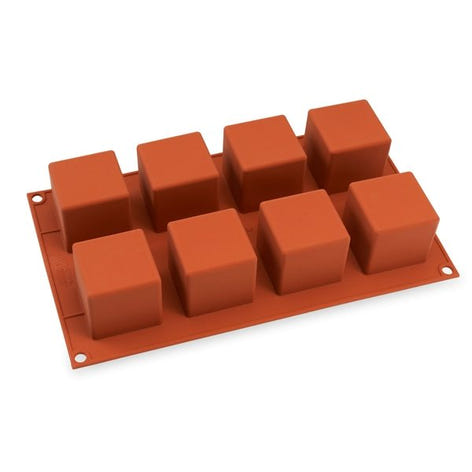 Plaque silicone 8 cubes Silikomart - Mathon - 1