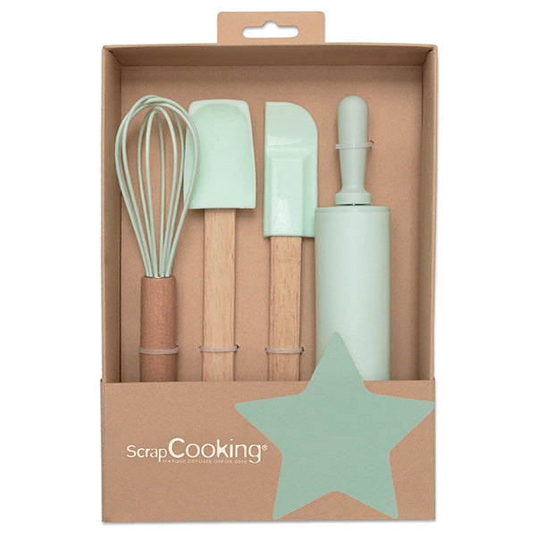 Coffret pour enfants 4 ustensiles de pâtisserie Scrapcooking - Mathon - 1