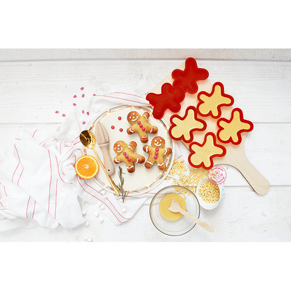 6 moules en silicone Bonhomme pain d’épices Scrapcooking - Mathon - 2