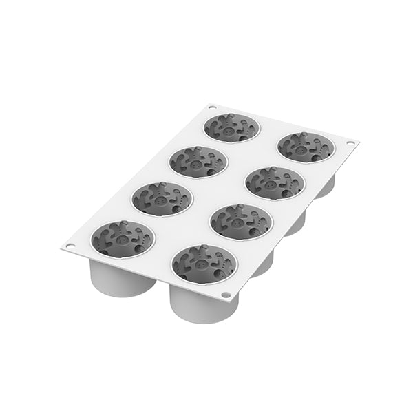 Moule en silicone 8 empreintes Gingermen Silikomart - Mathon - 1