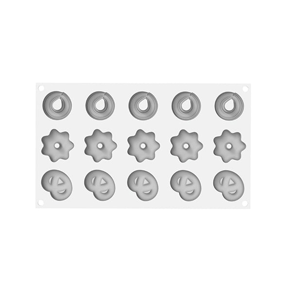 Moule en silicone 15 mini Danish Cookies Silikomart - Mathon - 1