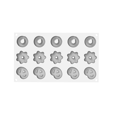 Moule en silicone 15 mini Danish Cookies Silikomart - Mathon - 1