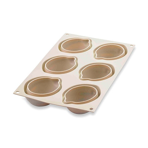 Moule silicone 6 mini gâteaux Delizia al limone Silikomart - Mathon - 2
