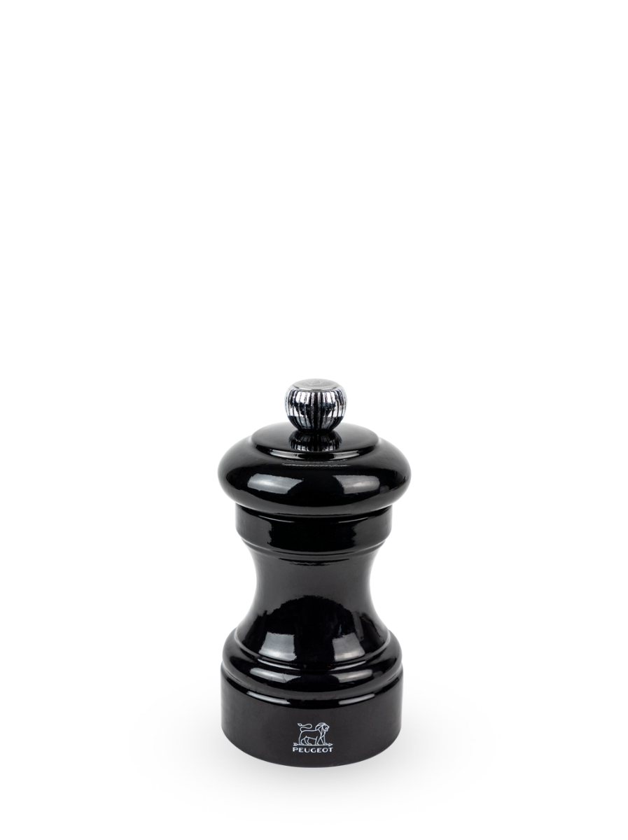 Bistro Moulin à sel manuel en bois laqué, noir, 10 cm - 4" Peugeot - Mathon - 6