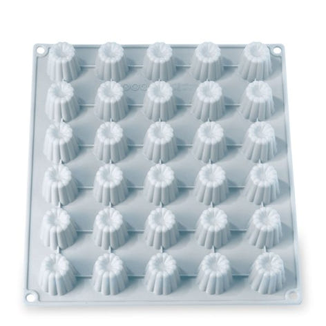 Lot 2 grandes plaques silicone mini-canelés et muffins Mathon - Mathon - 2