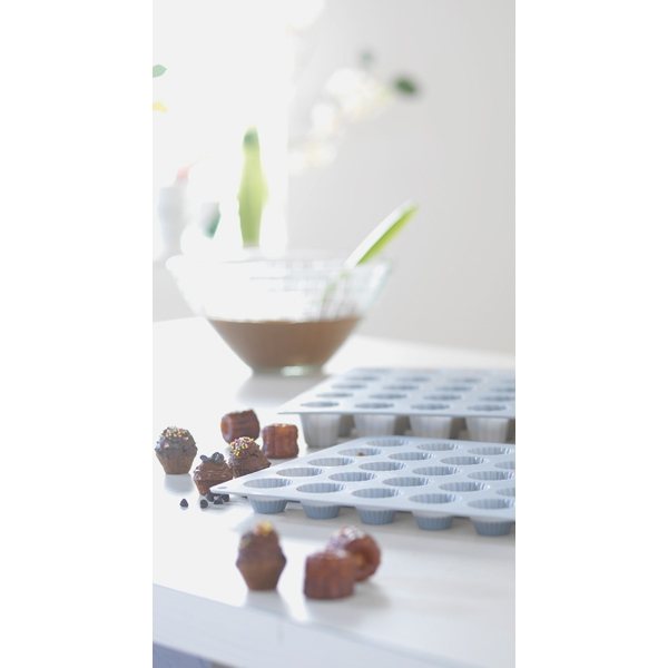 Lot 2 grandes plaques silicone mini-canelés et financiers Mathon - Mathon - 3