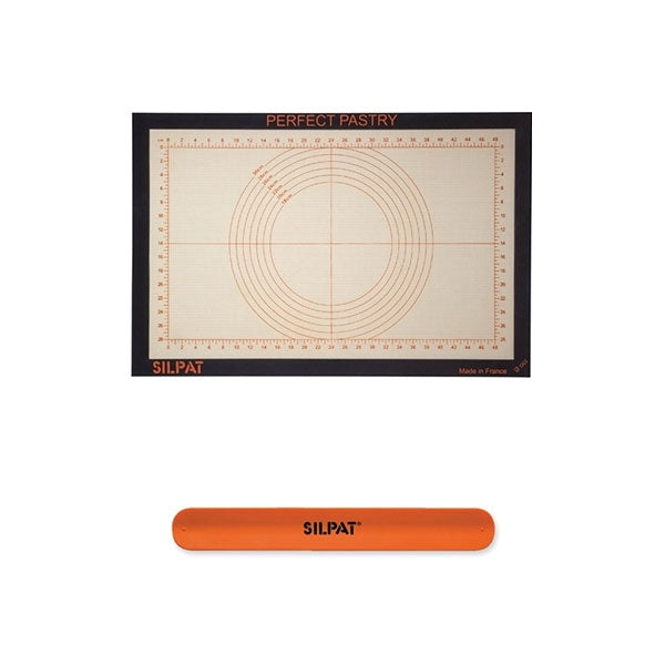 Lot toile pâtissière et bracelet Silpat - Mathon