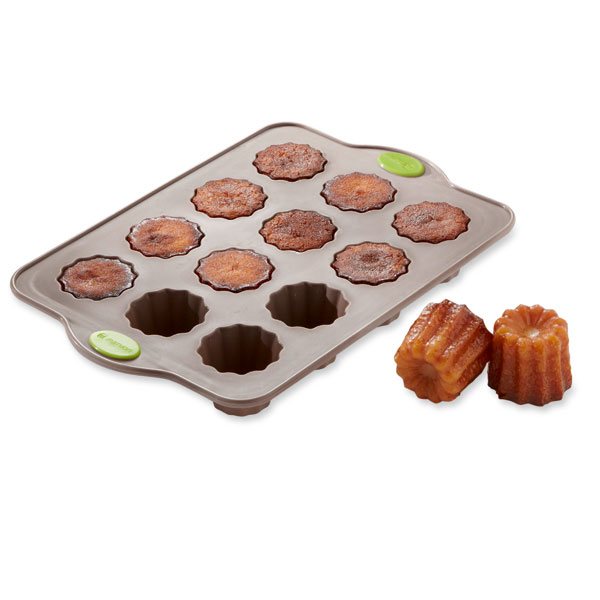 Lot de 3 plaques Rigiflex : 20 mini financiers, 12 muffins et 12 canelés Mathon - Mathon - 4