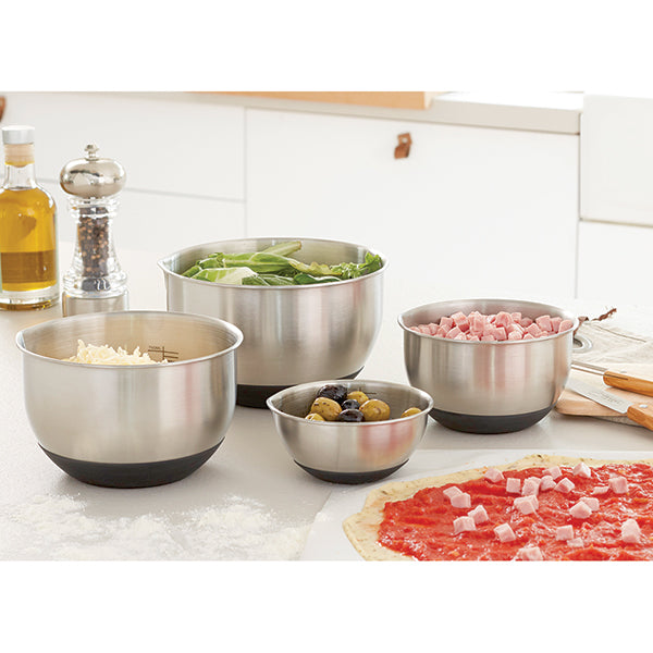 Lot tapis plaque de cuisson 39,7 x 29,5 cm et 4 petits bols inox de 10,5 à 17 cm Mathon - Mathon - 3