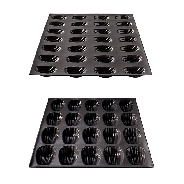 Lot de 2 moules 20 grandes et 28 mini madeleines  Flexipan - Mathon - 1