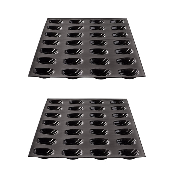 Lot de 2 moules 28 mini madeleines  Flexipan - Mathon - 1