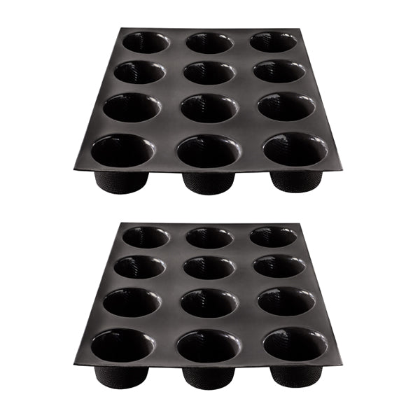 Lot de 2 moules 12 muffins  Flexipan - Mathon - 1