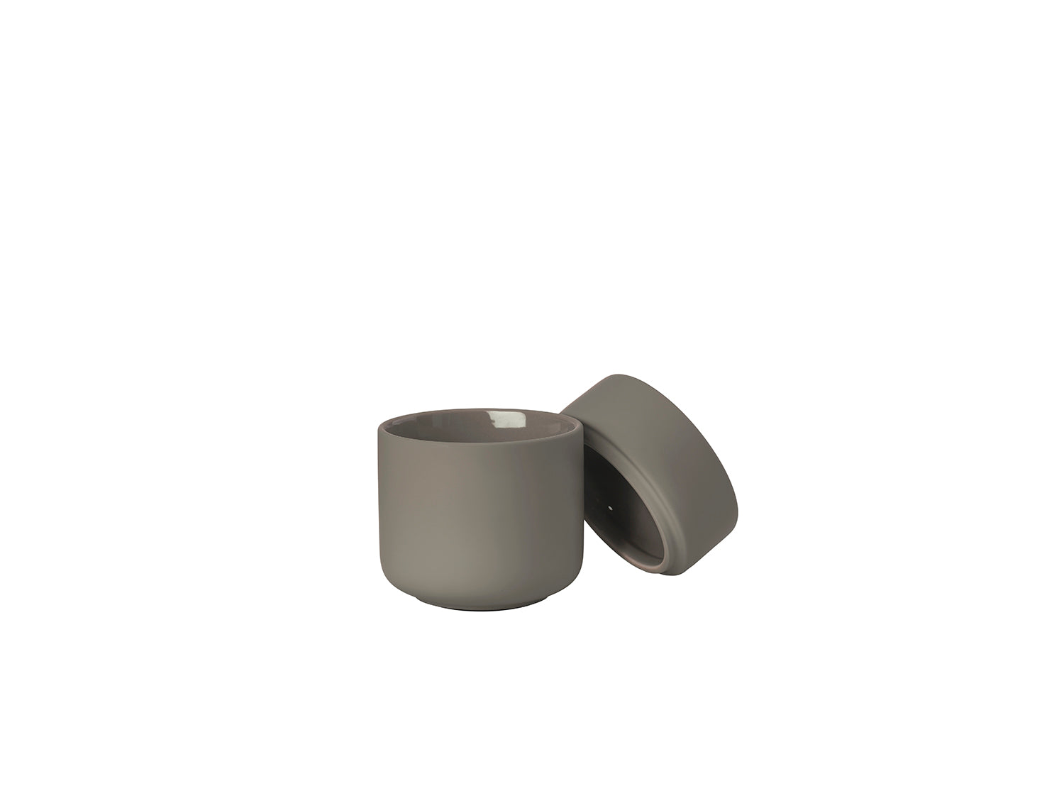 Pot avec couvercle UME en grès Taupe Zone Denmark - Mathon - 2