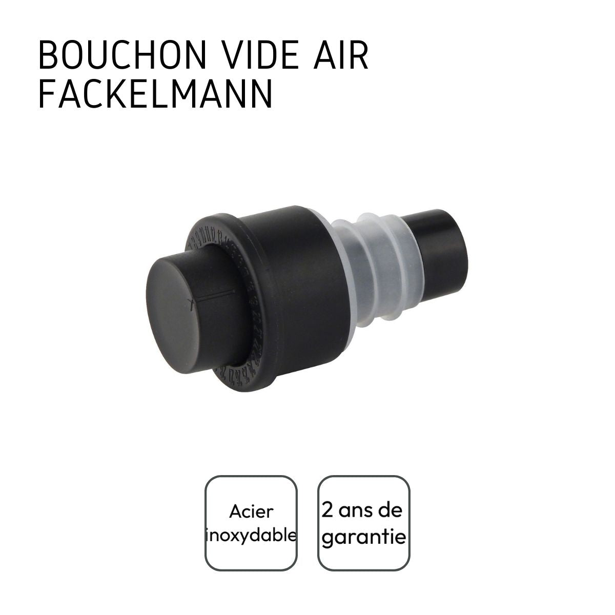 Bouchon de bouteille avec pompe vide air  Bar Concept Fackelmann - Mathon - 3