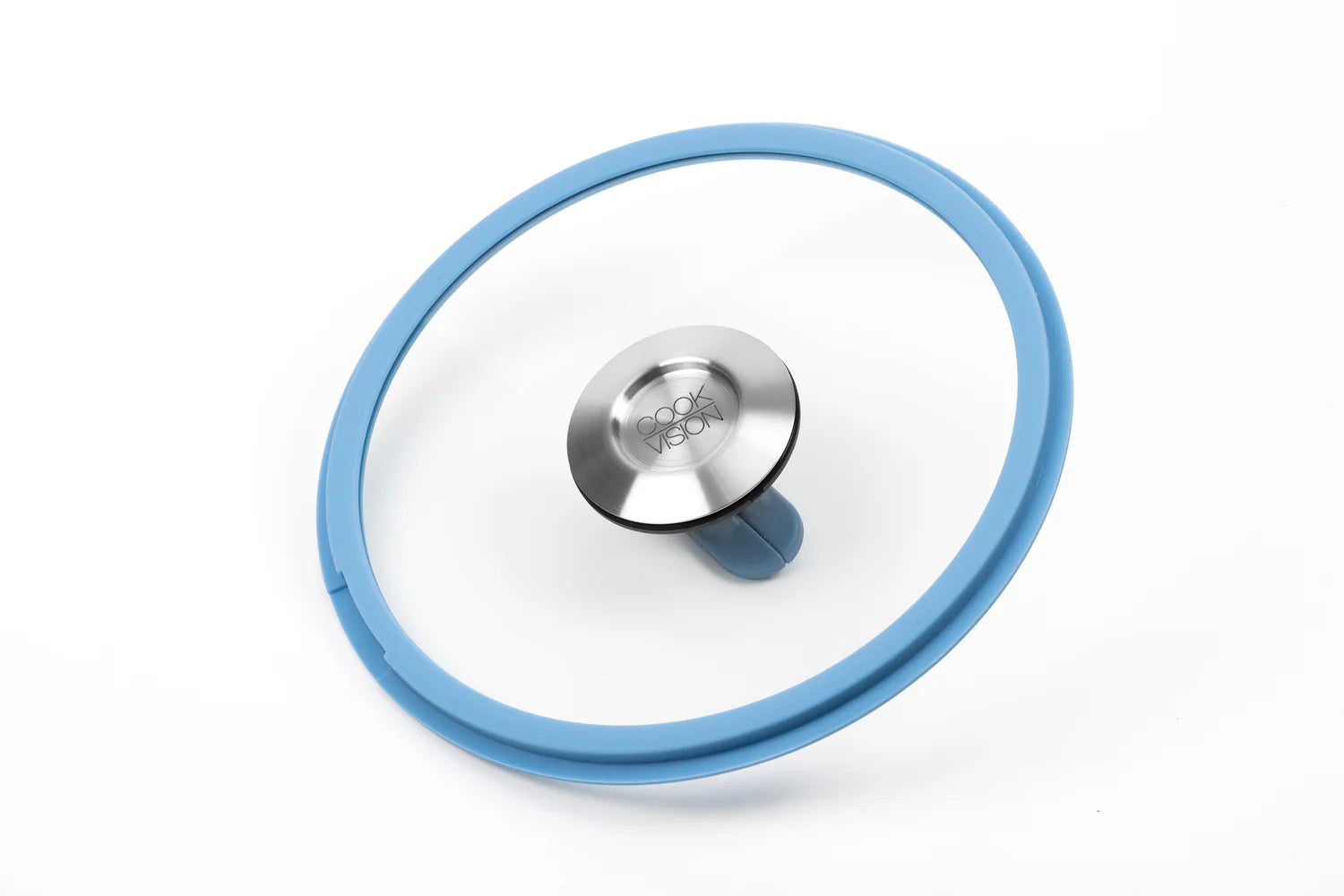 Couvercle empilable en verre bleu, diamètre 20 cm Cookvision - Mathon - 2