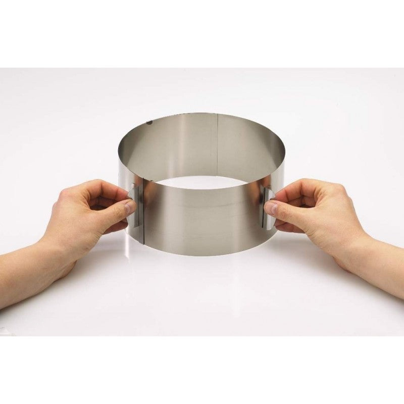 Cercle à gâteau - 8,5 cm avec poignées extensible Gefu - Mathon - 5