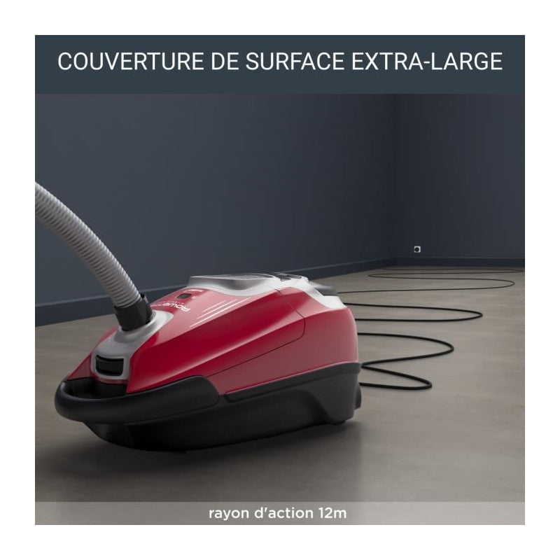 Silence Force Effitech Aspirateur Avec Sac, Bac 4,5 L, Ultra Silencieux 57 Db(a), Haute Filtration, Rouge Yy5453fe Rowenta - Mathon - 6