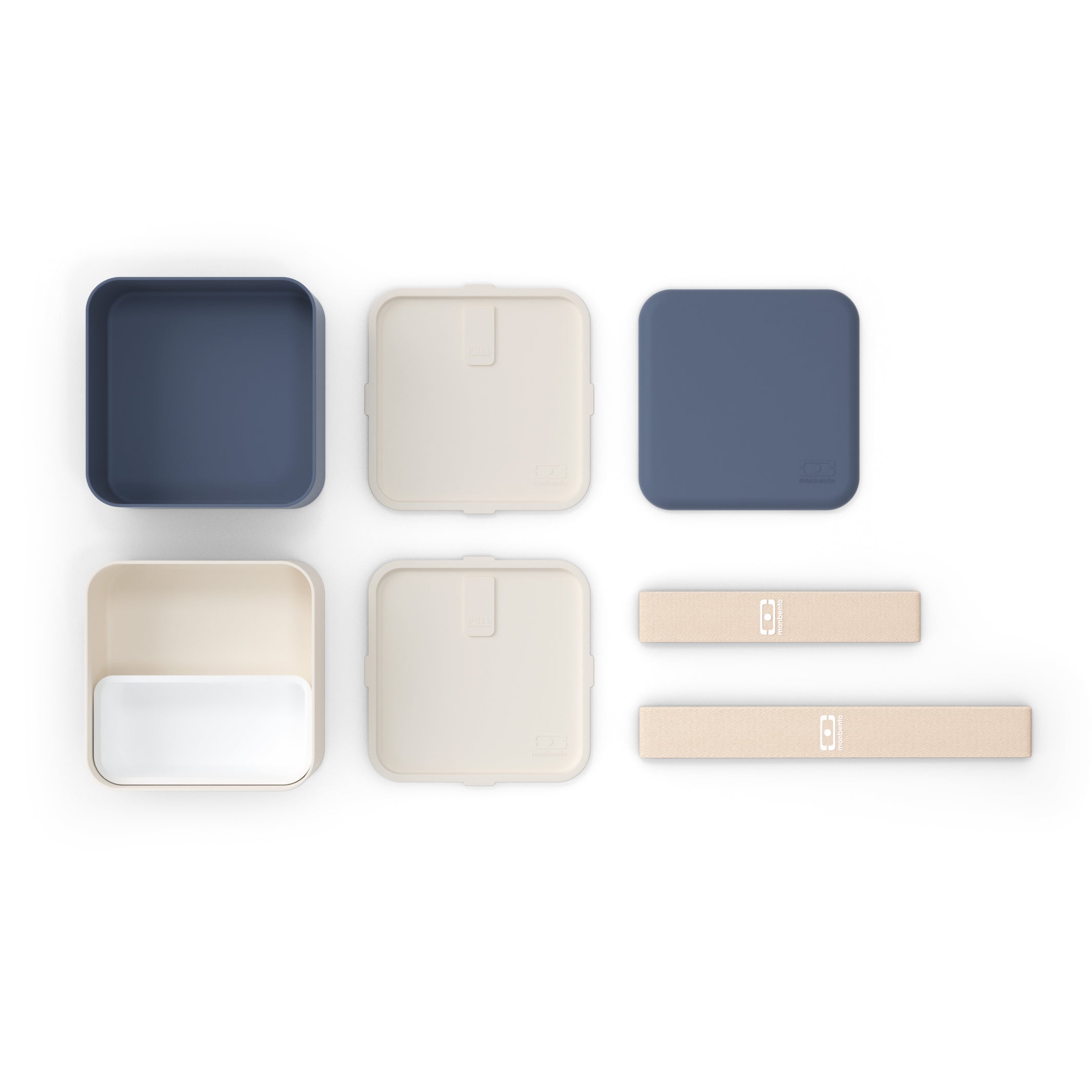 Bento Box MB Square Monbento - Boîte Repas 2 Étages 1.7L - Sans BPA - Made In France