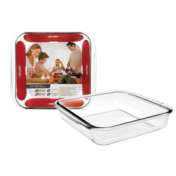 Plat en verre Kristall carré 25 cm Ibili - Mathon